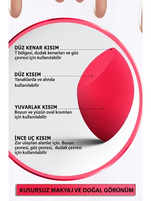 Hill Beauty Ultra Soft  Makyaj Süngeri  Fuşya